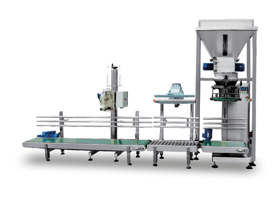 Automatyczna linia do ważenia i napełniania worków przemysłowych 5-50 kg