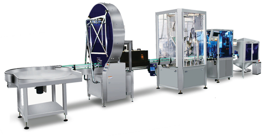 Liniowa automatyczna maszyna do pakowania w proszku Auger Filling Capping Machine